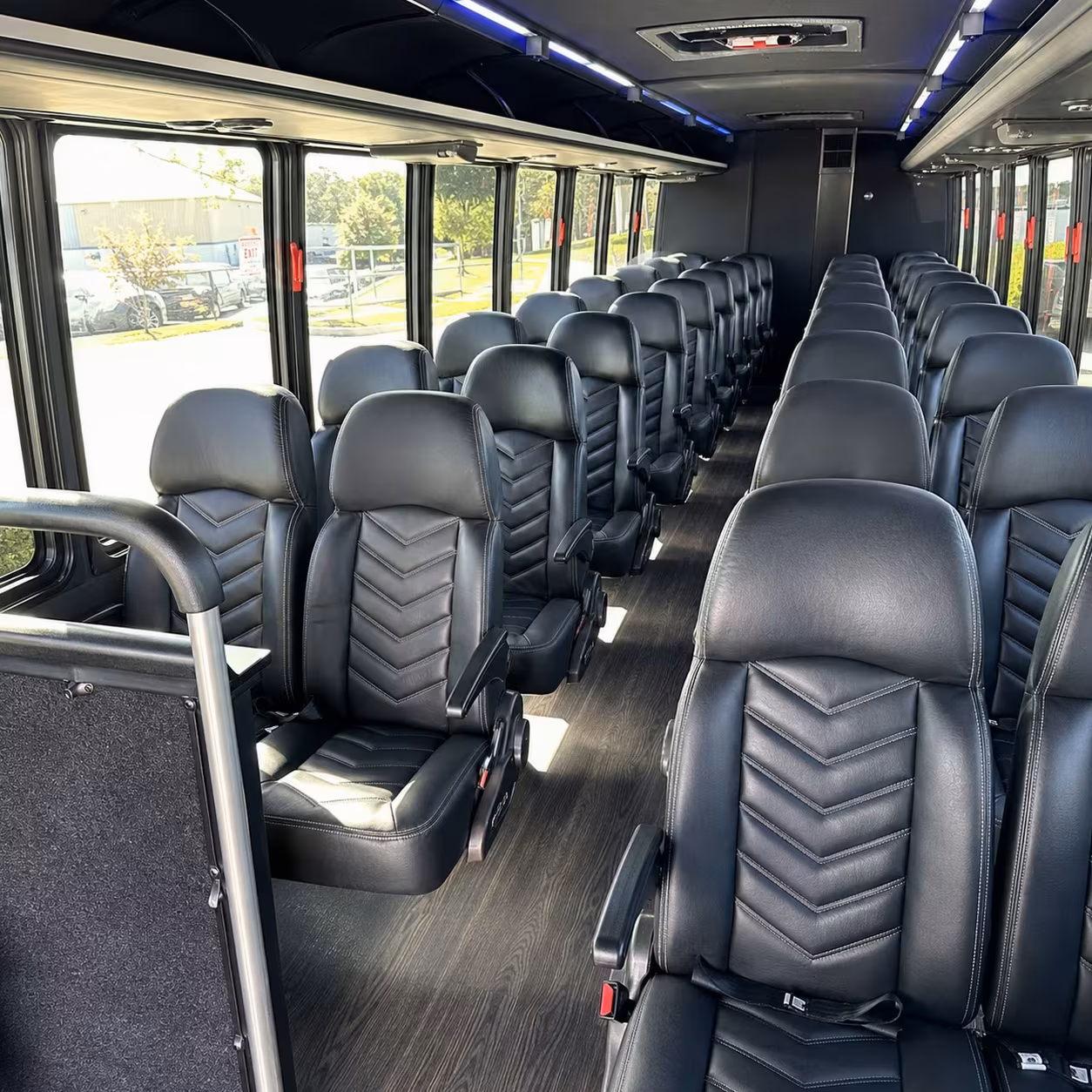 28 passenger minibus interior