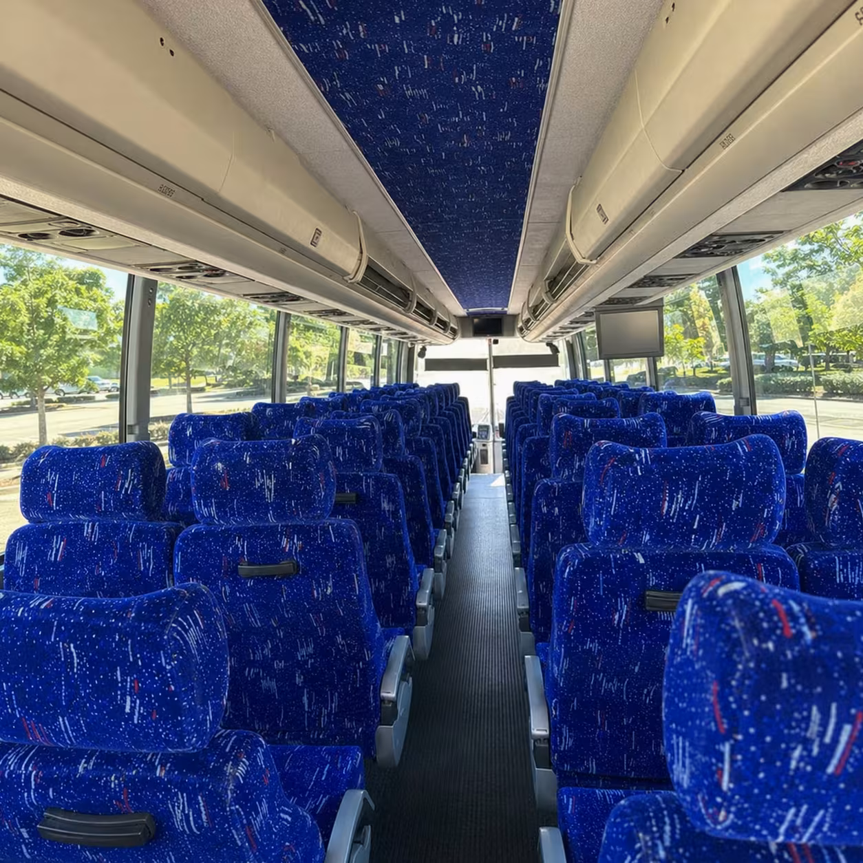union city charter bus interior